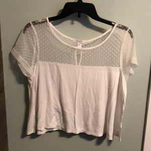 ⛔️DONATED⛔️ dELiA*s - Women’s white crop top